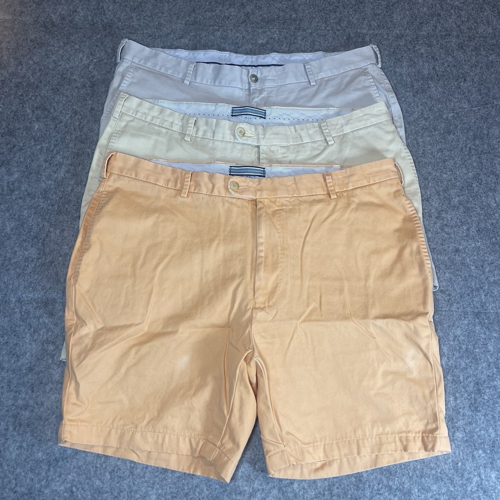 Lot Of 3 Peter Millar‎ Twill Shorts Men's 38 Pima Cotton Golf Chino *READ*